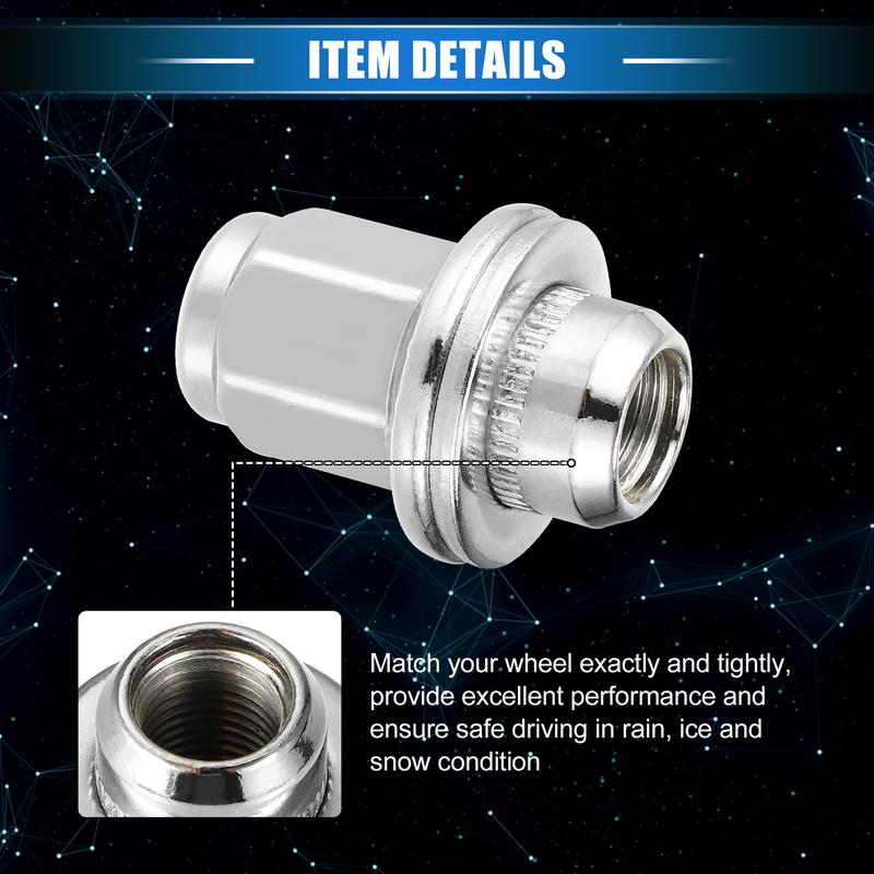 X Autohaux Wheel Lug Nuts Compatible for Toyota Tundra Sequoia for Toyota Land Cruiser 1998-2011 M14x1.5 Tire Lugnuts 5-20pcs