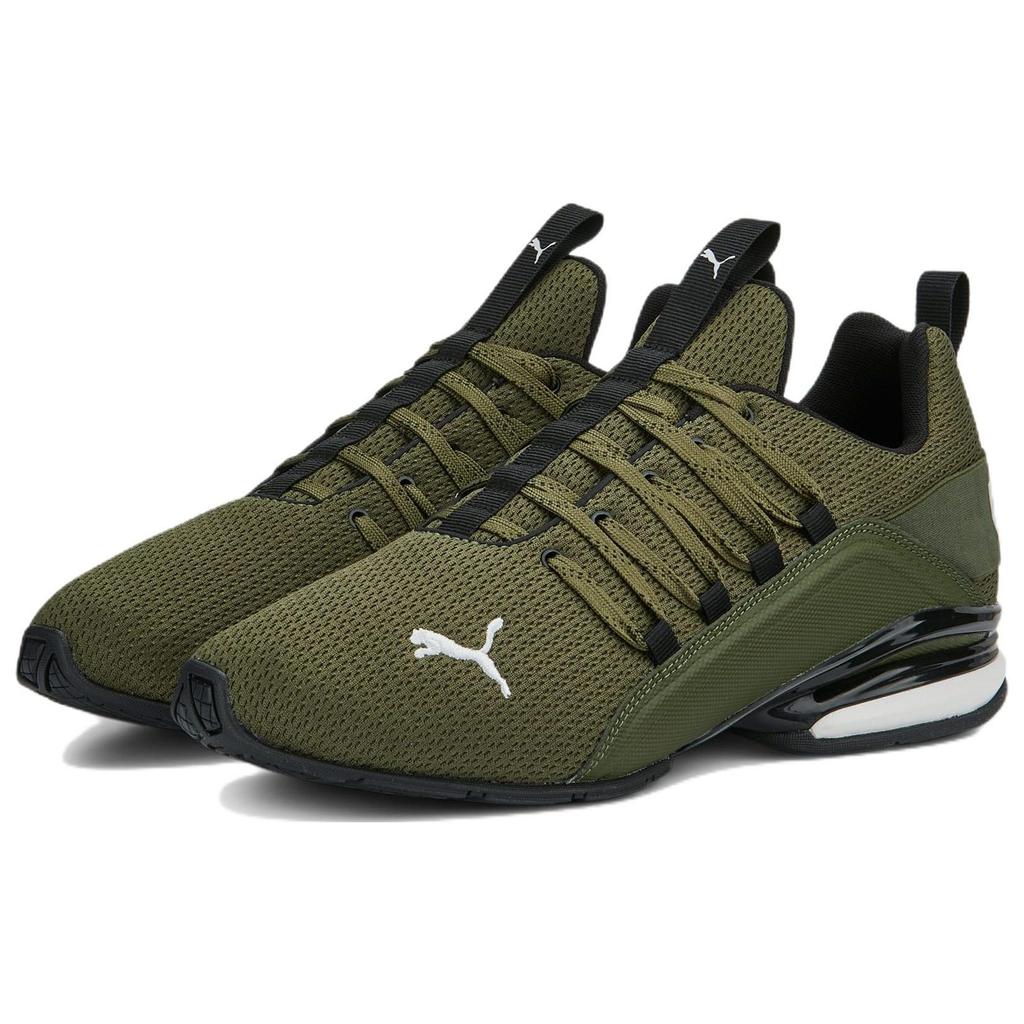 Puma Axelion Refresh Non-Slip Durable Low-Top Running Shoes Men Sneaker Green 377911-04