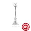 Piercings 925 Sterling Silver Zircon Snowflake Marquise Ball Flat Back Vertical Helix Piercing Ear Bone Earrings