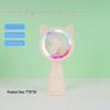 Мини LED Мультяшный Вентилятор с Ушами, Заряжаемый от USB - Тихий, Портативный, Ручной/Настольный для Студентов