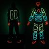Светодиодный костюм Stick Man Светящаяся одежда Танцевальный костюм Костюм для мужчин Поппинг Танцевальная одежда Готовая одежда Карнавал Новогодний Костюм для выступления