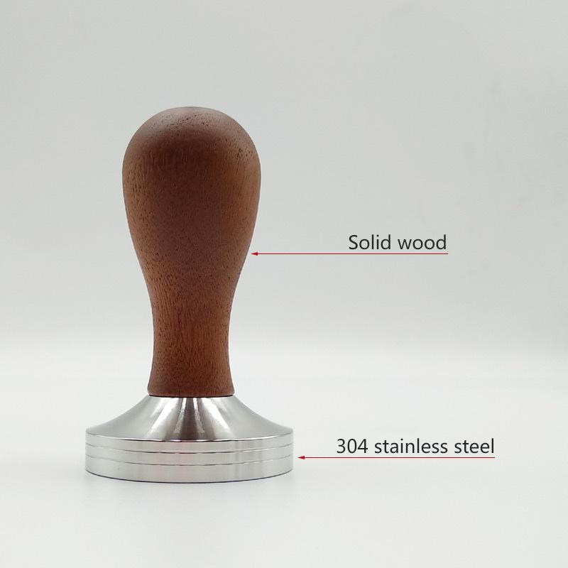 49/51/53/58 мм аксессуары для молотков для кофемашин, молоток для кофе, пресс для порошка из дерева и нержавеющей стали 304