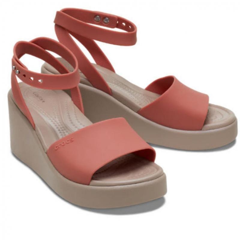 Crocs Женские босоножки Brooklyn Ankle Strap Wedge Spice 209406 2dt