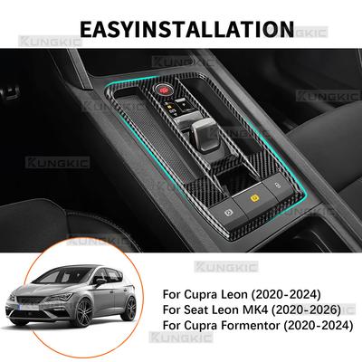 АБС Для Seat Leon MK4 Cupra Leon Cupra Formentor 2020 2025 2025 2025 2025 Стиль под карбон LHD RHD Автомобильный Автоматическая отделка рычага переключения передач