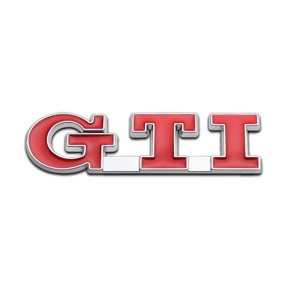 AABIS1 3D Metal GTI Emblem Car Styling Body Decoration Sticker Auto Refit Accessories For Volkswagen VW Passat Beetle Golf Polo Touareg