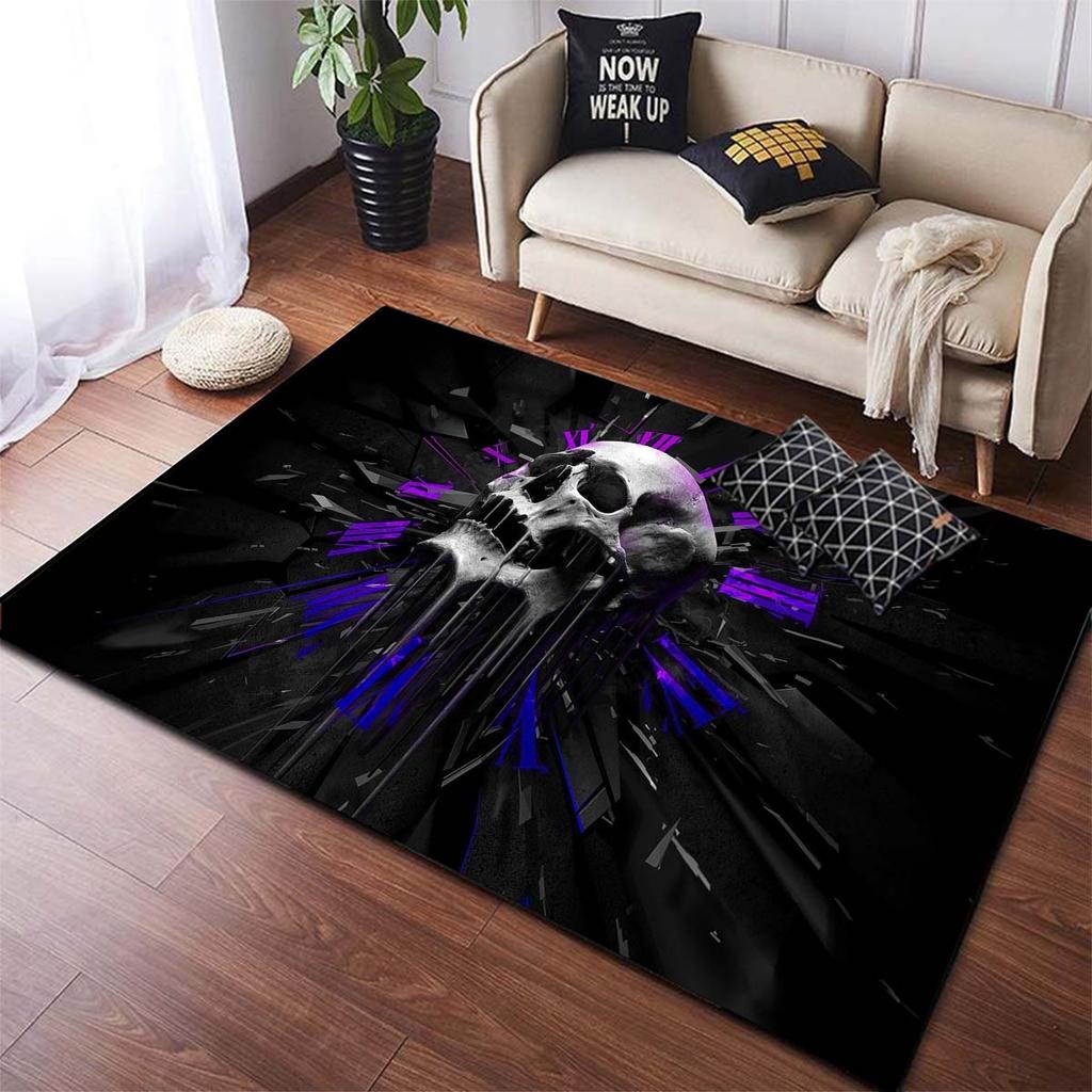 Ковер с черепом, противоскользящий ковер для гостиной, дома, внутренние коврики, ковер для спальни, дивана, ковер, домашний кухонный коврик