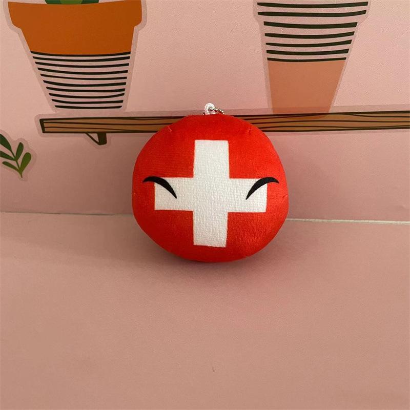 10cm Polandball Plush Toy UK Ukraine Germany Countryball Stuffed Doll Decoration