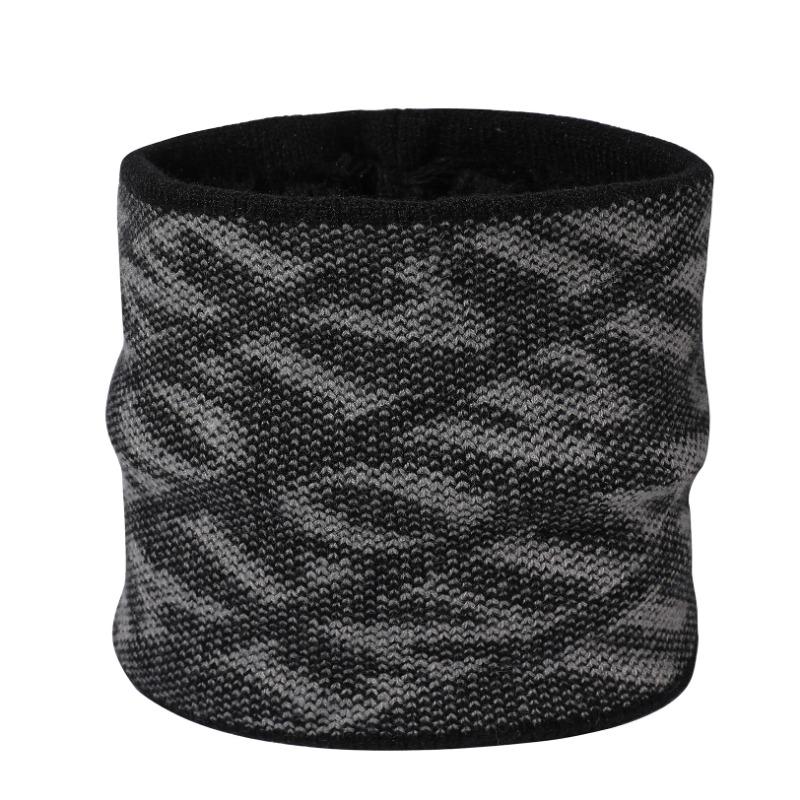 Fashion Knitted Scarf Fashion Versatile Double-layer Thickened Warm Neck Cover Arctic Velvet Cold-proof Winter Scarf Women