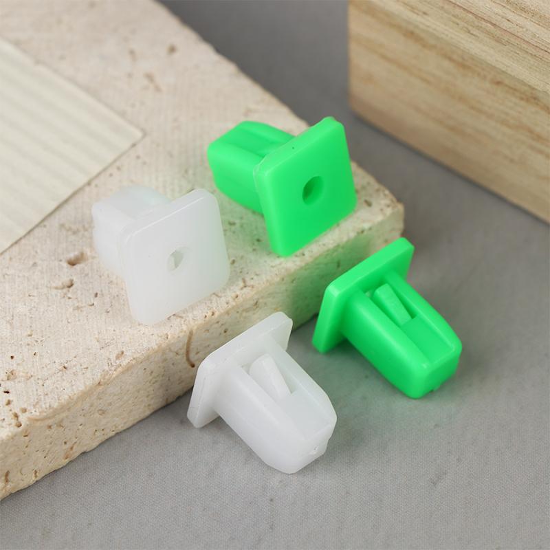 50Pcs Square Auto Fasteners Auto Bumper Clips For Car Bumpers Push Engine Cover Fender Car Door Trim Panel Clips