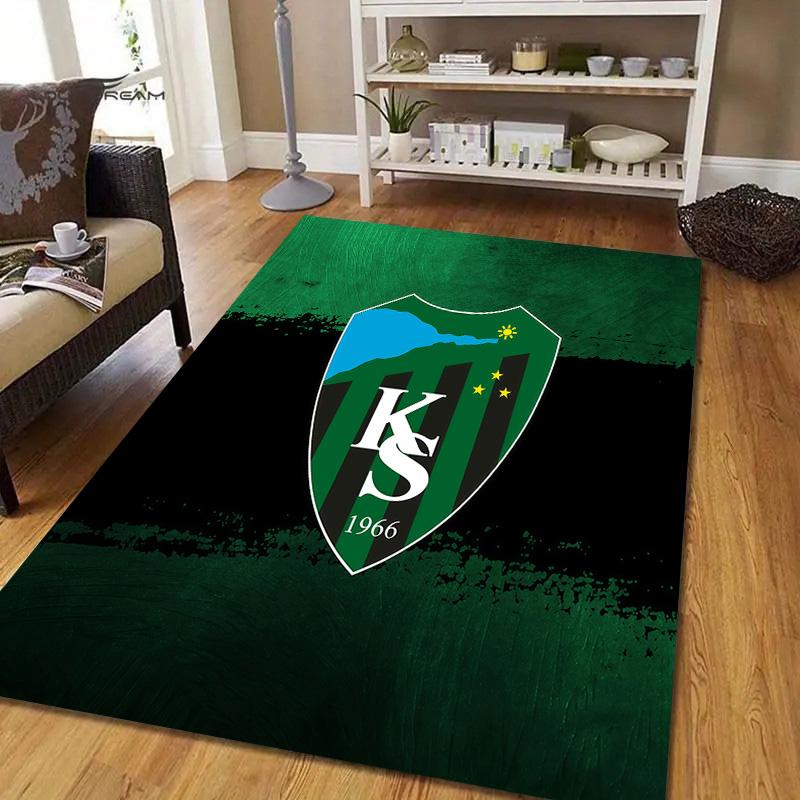 Квадратный ковер с фланелевым узором Kocaelispor, Ковер для гостиной, спальни, дивана, игровой комнаты, Нескользящий коврик для пола