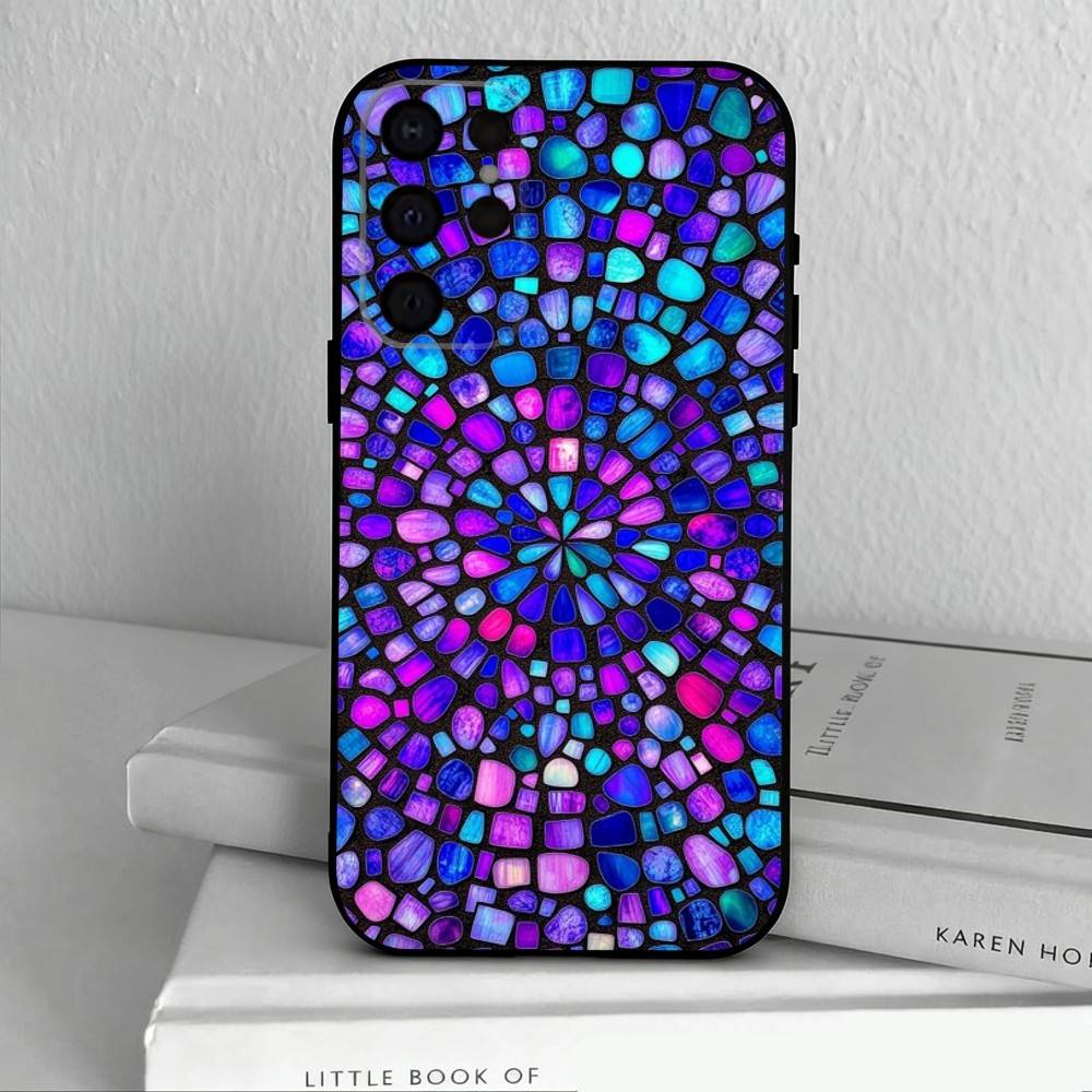 C-Цветной-L G-Стеклянный-S Чехол для телефона для Samsung S25,S24,S21,S22,S23,S30,Ultra,S20,Plus,Другие Мягкий Черный Чехол
