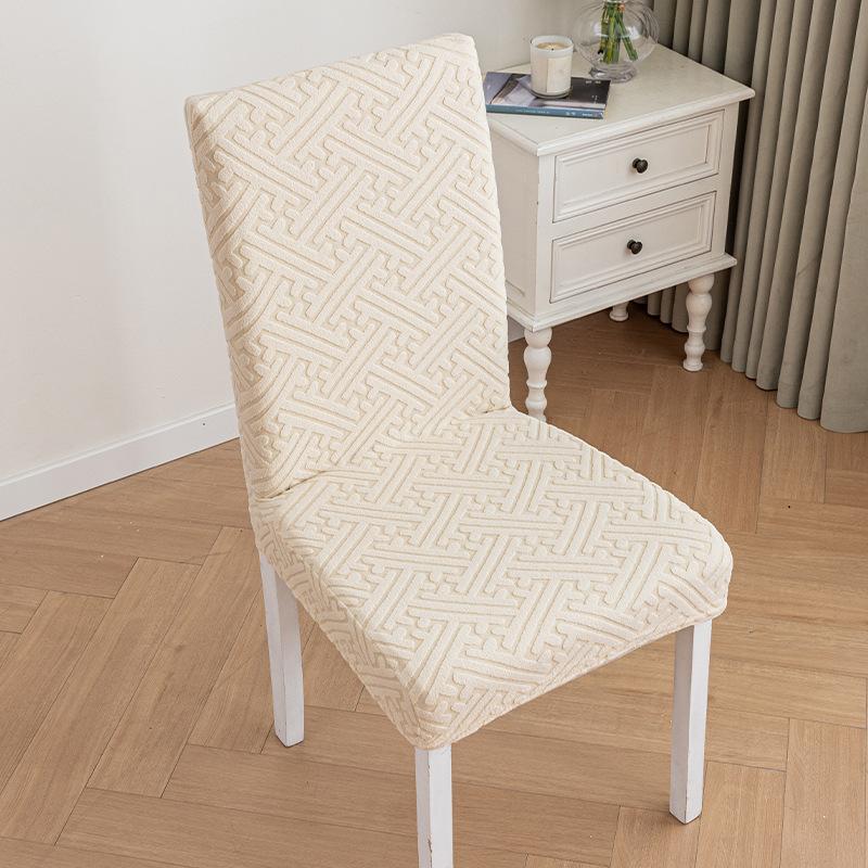 Thickened Chair Set Chair Cover Elastic Full-cover One-piece Table and Chair Cover Jacquard Chair Cover Universal for All Seasons