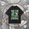 Винтажная серия Billie Eilish Оверсайз Аутентичная Уличная одежда Унисекс Стиранная футболка (Горящие продажи)