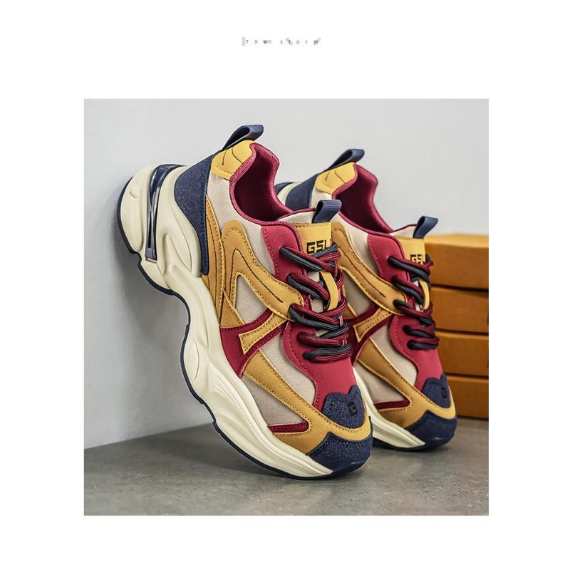 Мужские удобные кроссовки на мягкой подошве с толстой подошвой, увеличивающие рост, повседневные, массивные, спортивные