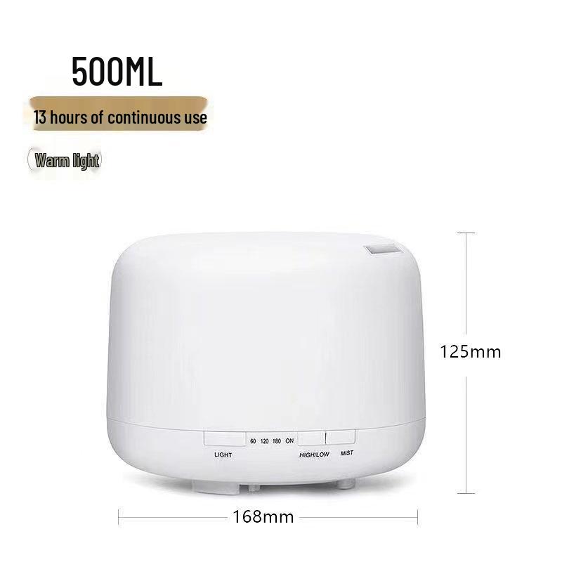 Ультразвуковой увлажнитель воздуха и аромадиффузор 500 мл - Стиль Muji, USB, Большая емкость