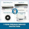4-Pint Ice Cream Containers with Lids for Ninja Swirl NC700 NC701 Creami Accessories for Ice Cream Makers Reusable Freezer-Safe Pints for Frozen