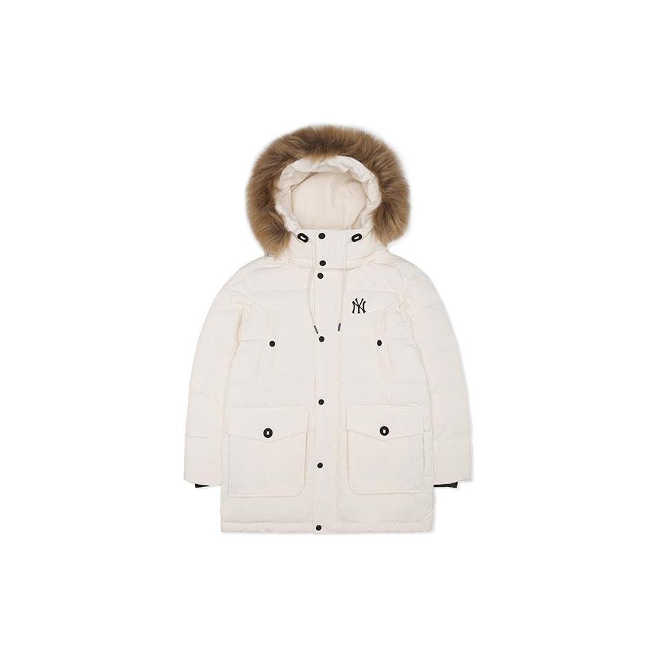 New MLB New York Yankees Down Jacket Cropped Unisex White 3ADJEC826-50CRS