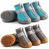 Mesh Fabric Dog Shoes Pet Dog Boots Waterproof Reflective Rugged Anti-Slip Sole Skid-Proof Outdoor for Small Dog Cat Puppy Shoes
