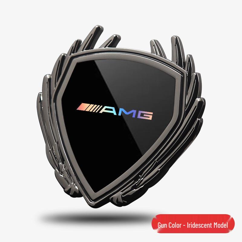 Металлическая наклейка-эмблема крыла для автомобиля Mercedes GLA35/G45 AMG, боковое окно кузова