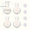 4pcs/set Self-Watering Plant Hydroponic Vase with Suction Cups Mini Flower Pot  Window