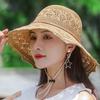 Summer Foldable Hats for Women Korean Large Brim Sun Protection Hats Vacation Travel Seaside Cool Hats
