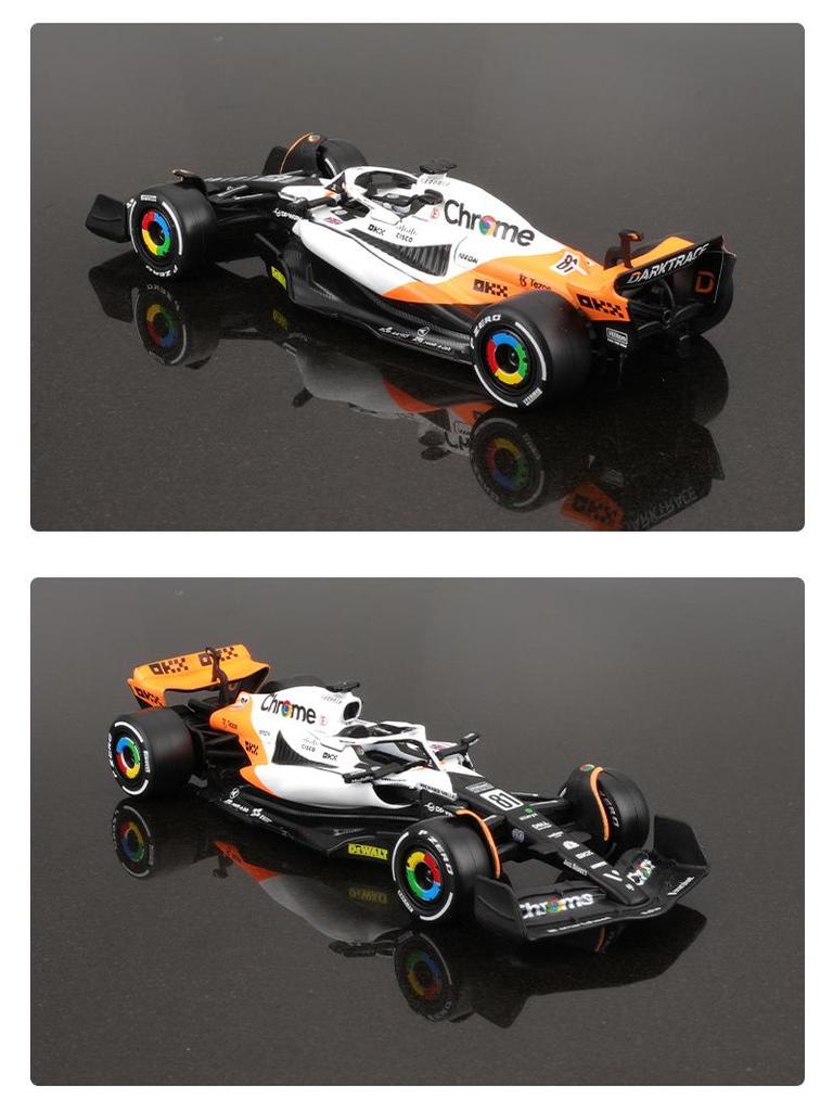 2024 Bimei McLaren F1 MCL60 1:43 Металлическая гоночная игрушечная модель автомобиля Сплав Симуляция