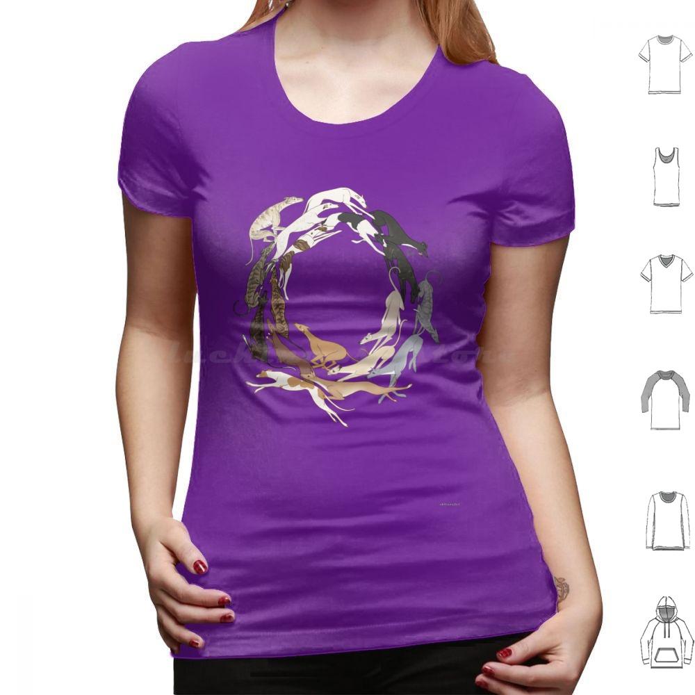 Футболка Greyt Hound Romp 6XL Хлопок Прохладная футболка Грейхаунд Борзая Грейхаунд Борзая Гальго Лурчер Уиппет Итальянская борзая Собака Тигровая