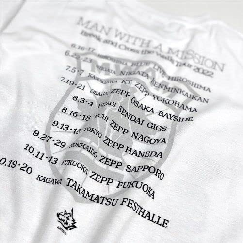MAN WITH A MISSION Официальный мерч 2022 B.C.W Tour Фото-футболка (В) (XXL)