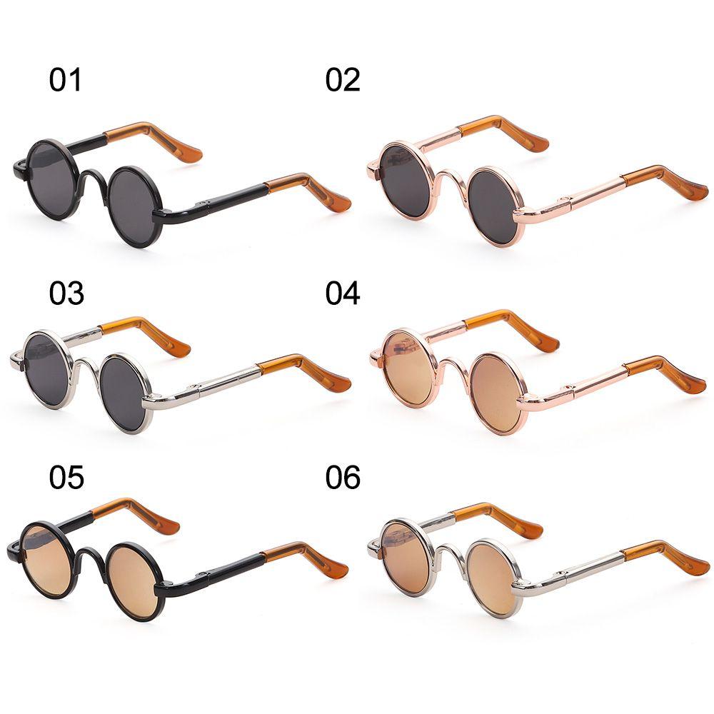 Plush Doll for 1/61/12 BJD Cute Round Frame Glasses Clothes Plush Doll Eyeglasses For 1/4 Dolls