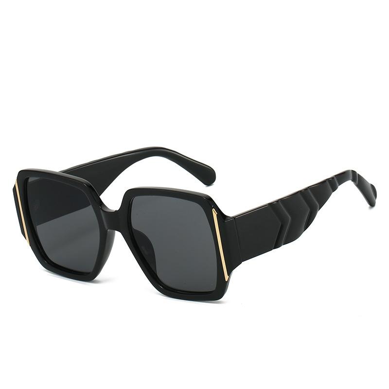 New Retro Square Women Sunglasses Personality Brand Leopard Gradient Design Casual All Match Men Trendy Glasses Uv400