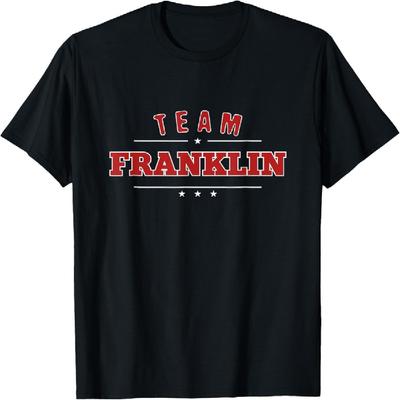 Персонализированная семейная спортивная футболка с фамилией команды Franklin