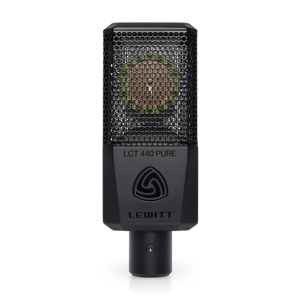 LEWITT LCT 440 PURE Condenser Microphone Large Diaphragm Unidirectional Vocal Instrument Recording Distribution Pop Filter Included