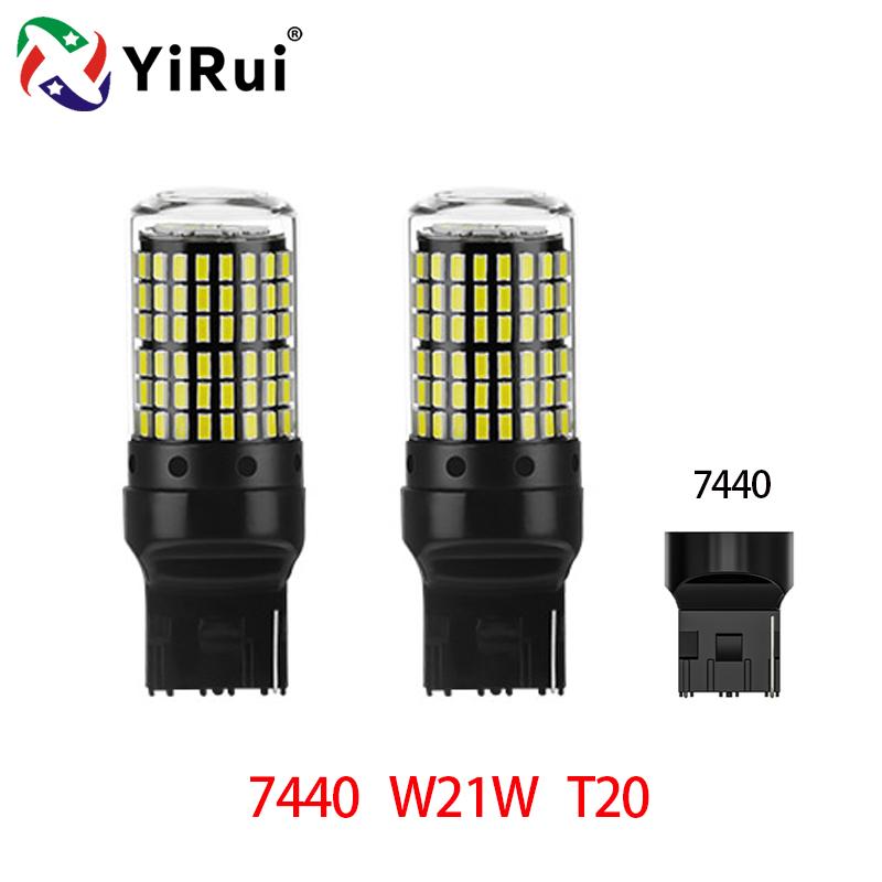 YiRui 2 шт. 12-48 В Новые светодиодные лампы 144smd Лампа Задний Поворотник BA15S P21W BAU15S PY21W 7440 W21W P21/5W 1157 BAY15D Поворотник 2