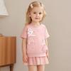 Girls Summer Tulle Skirts Cute Sweatshirt Dresses Cartoon Short Sleeves Pullover for Children