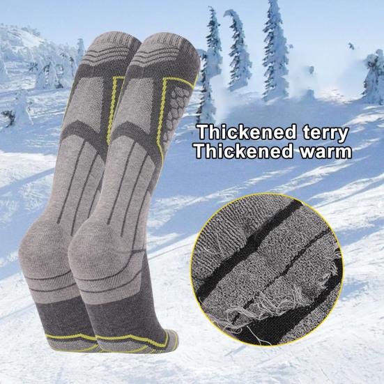 Winter Ski Socks Knee High Warm Snowboard Thermal Socks Cold Weather Outdoor Sports Sock for Skiing Cycling