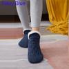 Men Women's Winter Super Soft Warm Floor Sock Cozy Fuzzy Fleece-Lined with Grippers Slipper Socks Floorshoes