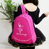Ballet Sports Dance Bag Children Shoulder Storage Backpack Latin Ballet Bag Girl Princess Dancing Girl Pattern Letter Print Dance Bag