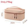Portable Makeup Case With Multiple Compartments Nylon Travel Toiletry Bag