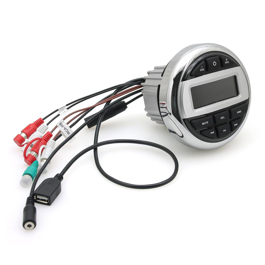 Boat Radio System Media Player Waterproof Bluetooth-compatible Audio Radio FM AM Receiver for UTV ATV SPA RZR