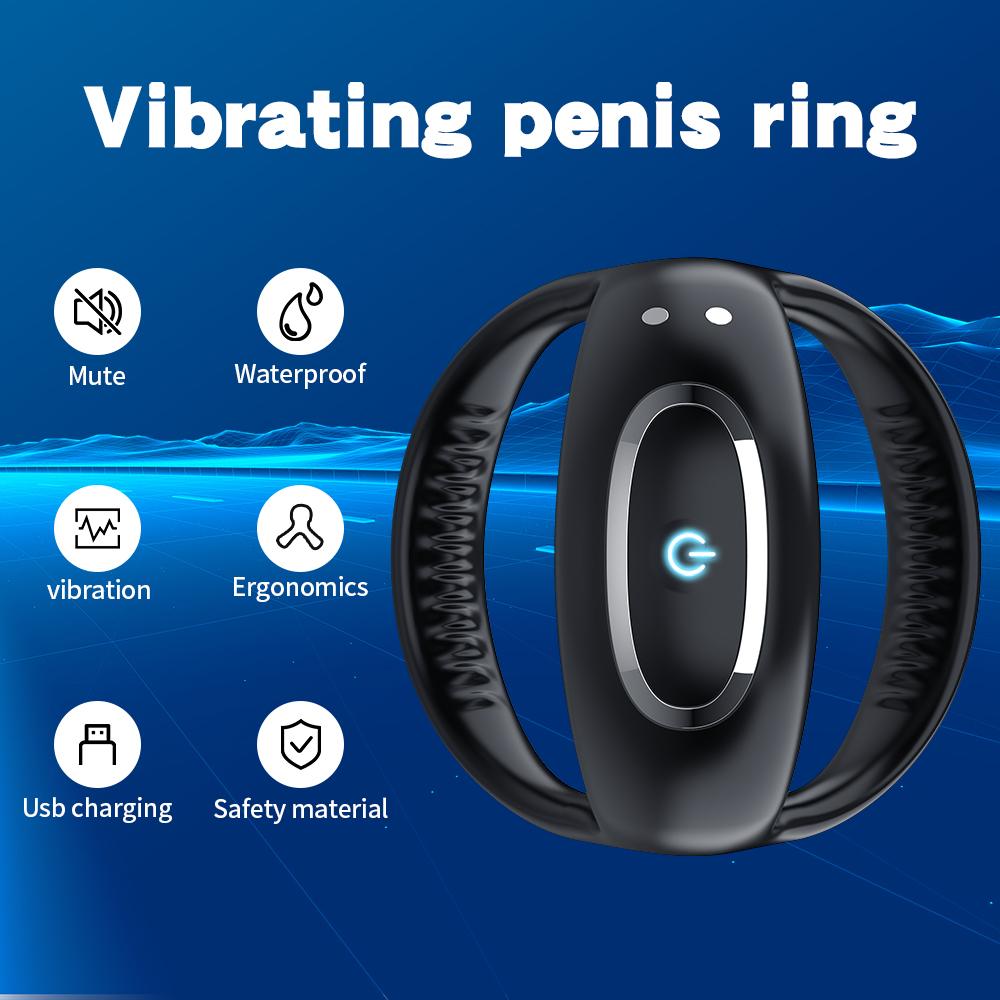 Bluetooth беспроводной пульт дистанционного управления вибрирующее кольцо на член кольцо для пениса с задержкой эякуляции вибратор для взрослых секс-игрушка для мужчин мастурбатор