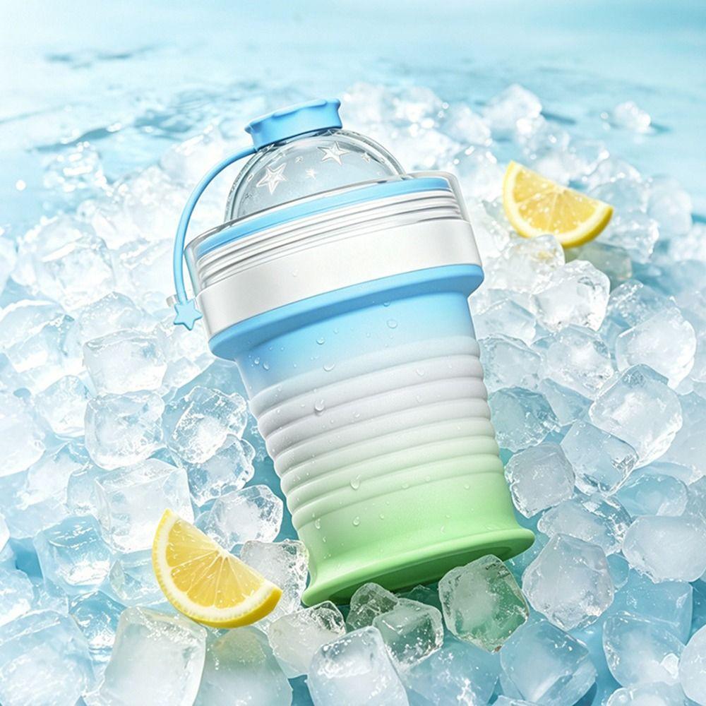 Silicone Ice Ball Maker Cup Portable Tumbler Ice Mold Cup New Ice Sphere Mold Travel