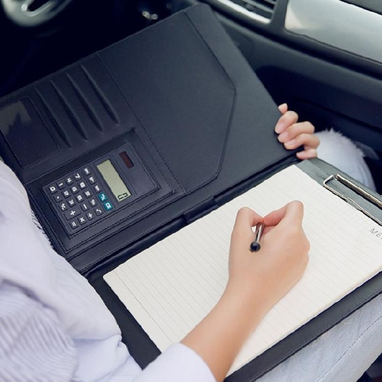 Конференц-папка из ПУ кожи с клипбордом, несколькими карманами, карманом для карточек, держателем для ручки, клипбордом, папкой для бизнес-документов