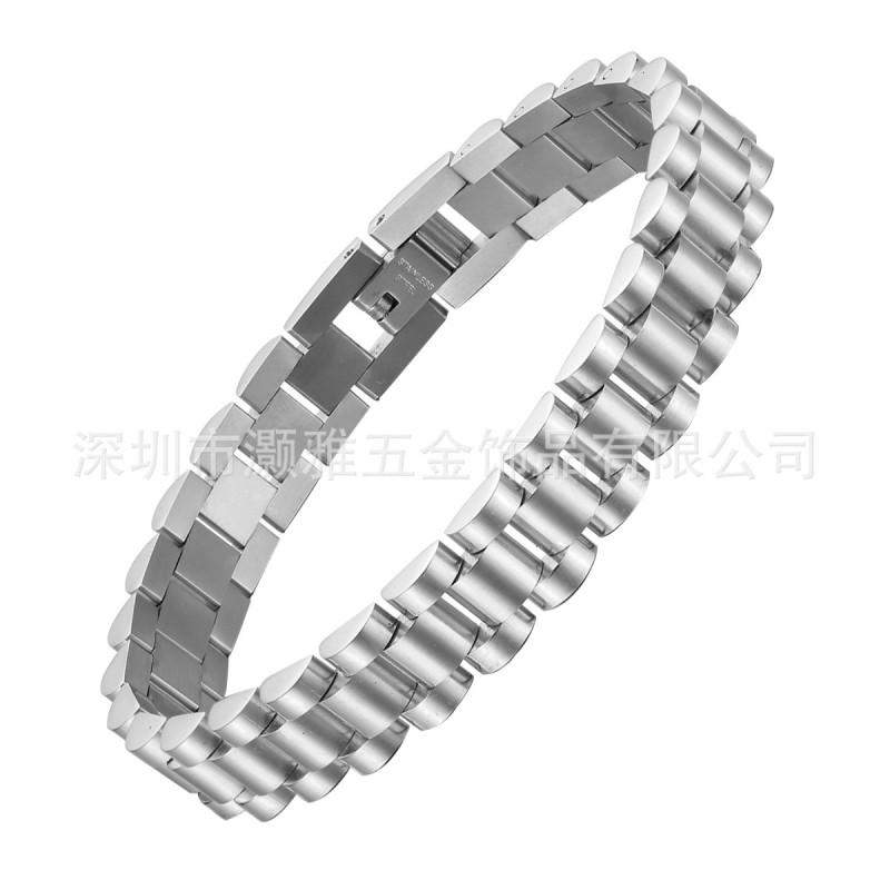 Adjustable Link Chain Bracelet Women Titanium Steel Geometric Design Vacuum Plated Detachable Stainless Jewelry