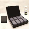 Premium 100-Slot Antique Gold Plated Coin Display Case 40mm Commemorative Coins Clear Metal Visible Storage Box Protective