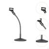 Stand Table Flexible Gooseneck Holder Metal Base for Gaming Lectures Studio Meeting