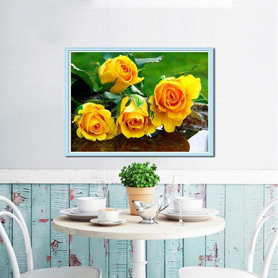 Алмазная мозаика цветок 5D DIY Алмазная картина Вышивка Крестом Стразы