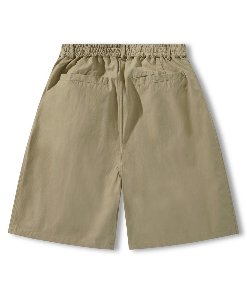MINIMALPROJECT Wide Carpenter Cotton Bermuda Half Pants Msp303 [Beige]