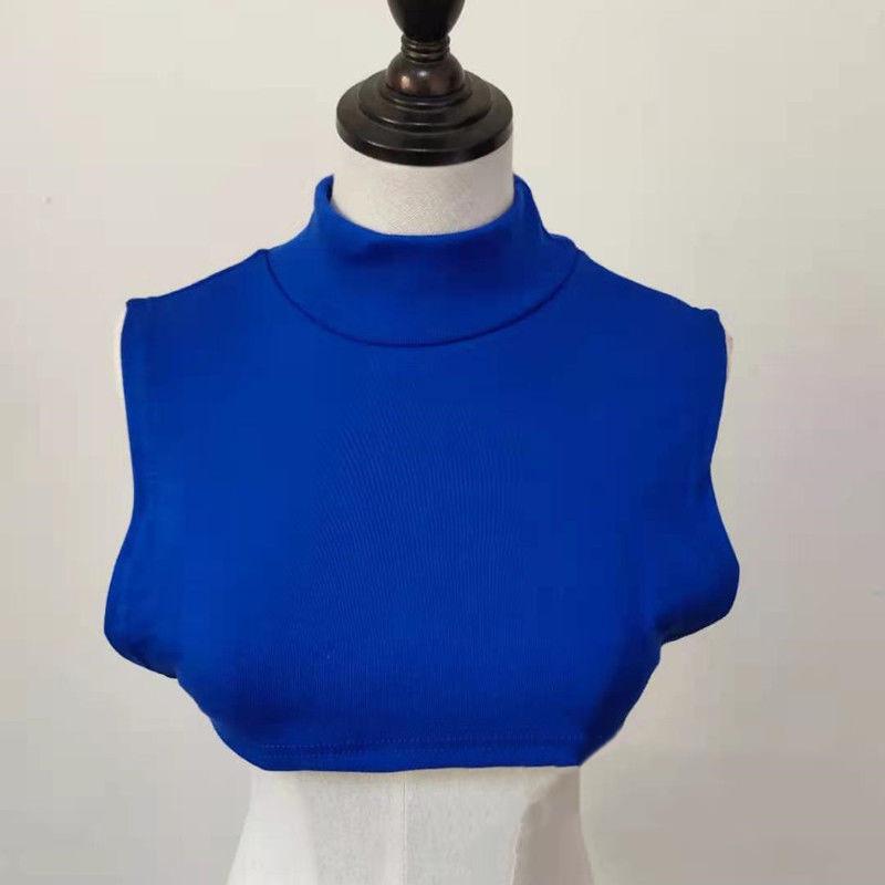 Полувысокий воротник, поддельный воротник с шарфом, женский пуловер для сохранения тепла и защиты шейного отдела позвоночника, однотонный декоративный поддельный воротник