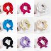 60Cm Silk Scarf Solid Color Small Square Scarf Simulation Silk Satin Shawl Scarf Simple Scarf Headscarf