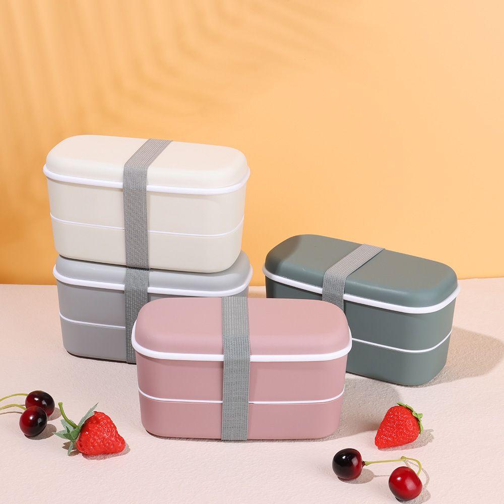 Accessories Double Layers Fresh-keeping Lunch Box Bento Box Food Container Microwavable Dinnerware